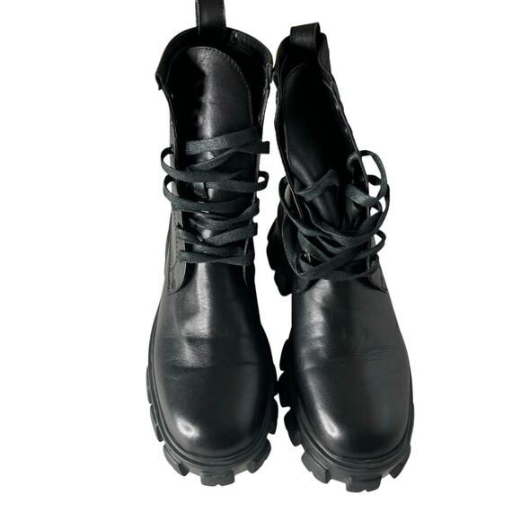 Tony Bianco Martin Combat Boots Black Size 6 - Picture 2 of 7